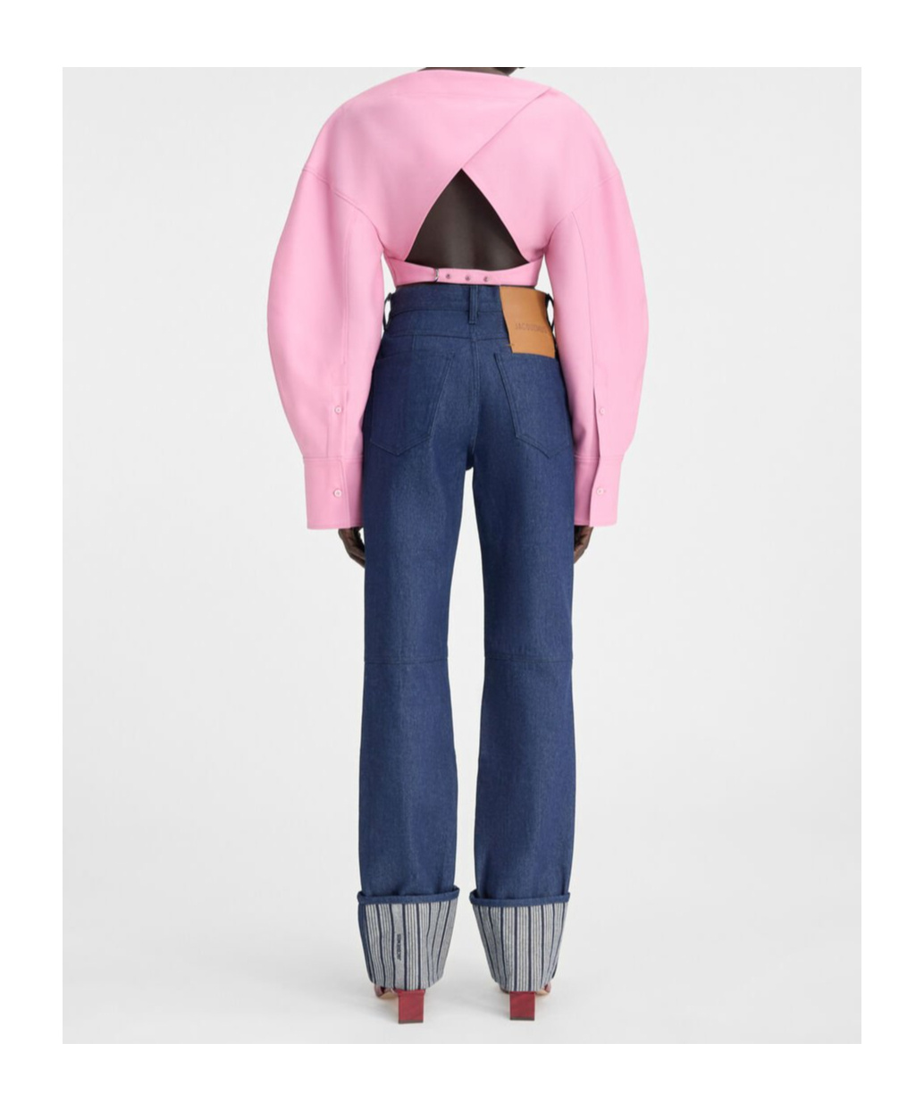 Jacquemus Le De-nimes Large Jeans In Blue