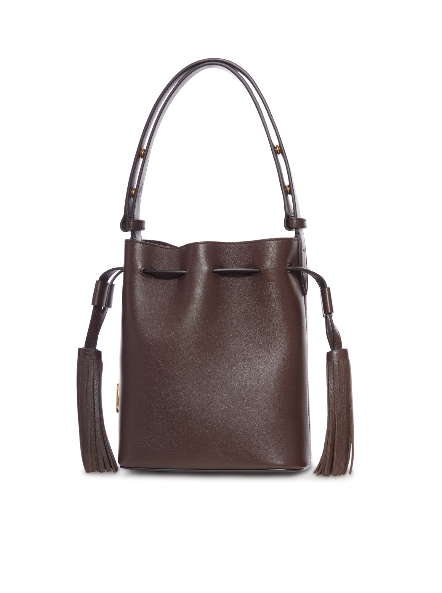 Valentino Small Drawstring Bag In Brown