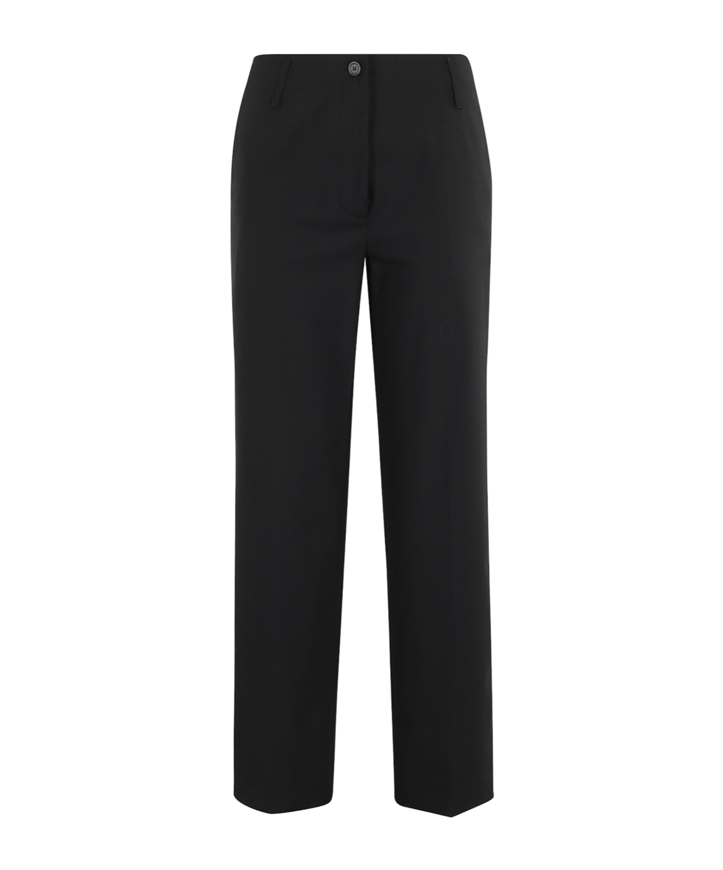Semicouture Belt Loops Slacks In Black