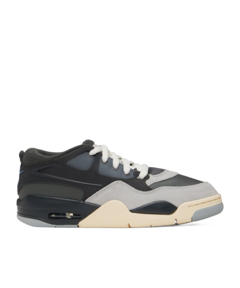 Nike Big Kids Black & Gray Air Jordan 4 Rm Sneakers In Black Gray