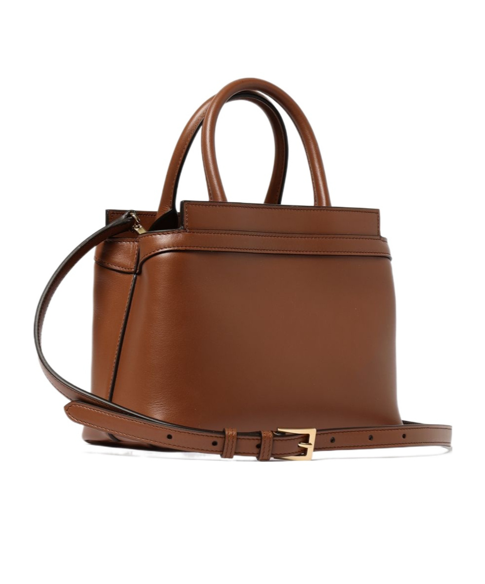 Bally Logo Shoulder Bag In Brown