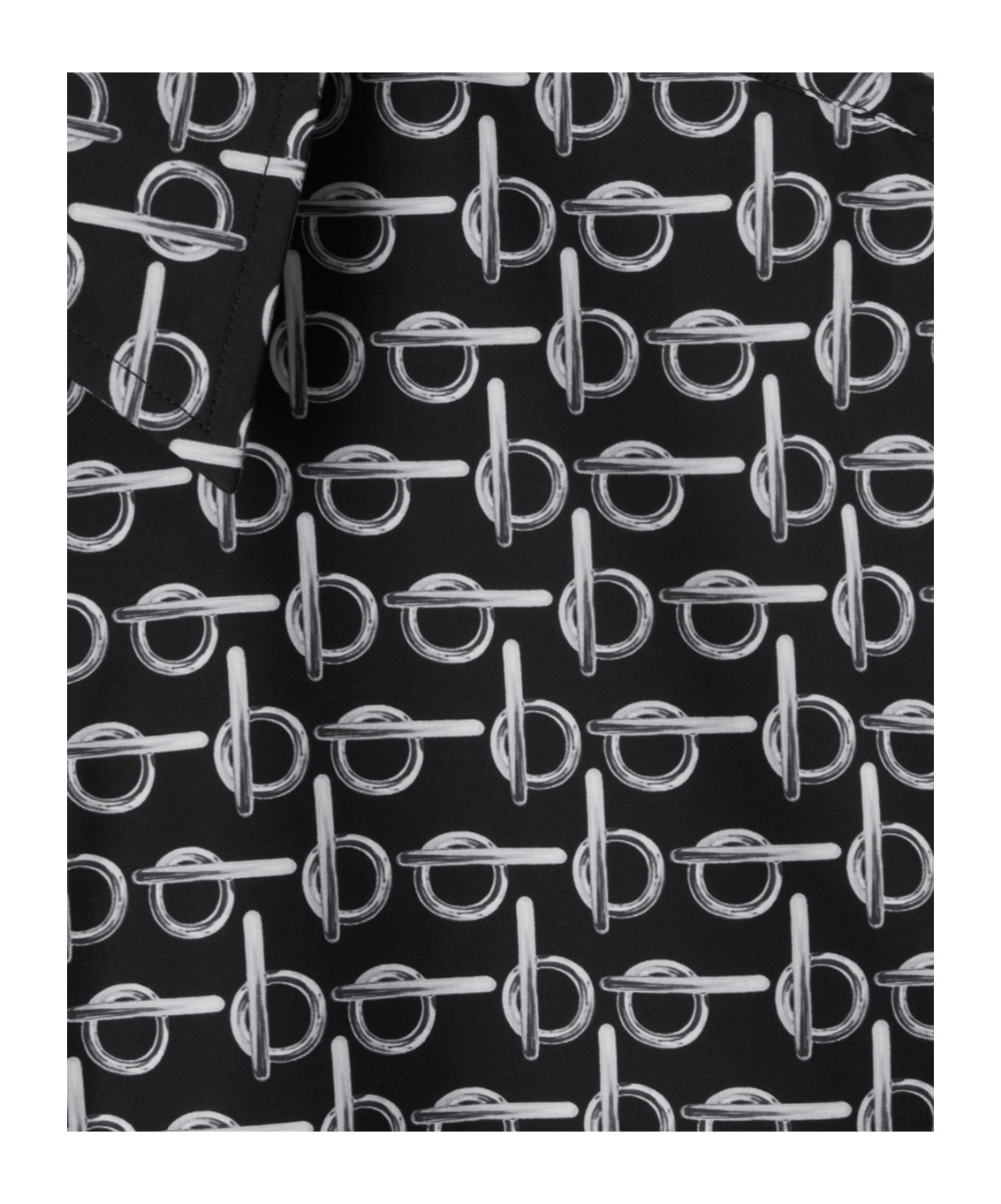 Shop Burberry B Cotton T-shirt In Black