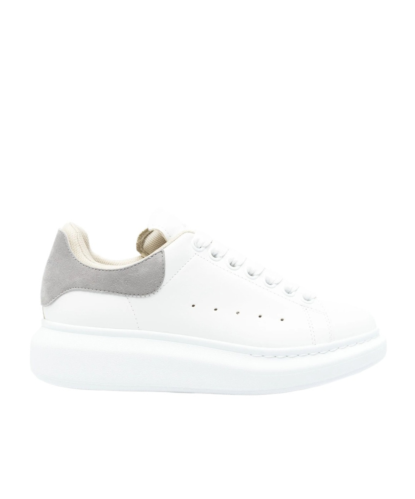 Alexander Mcqueen Oversized Leather Low-top Sneakers In White