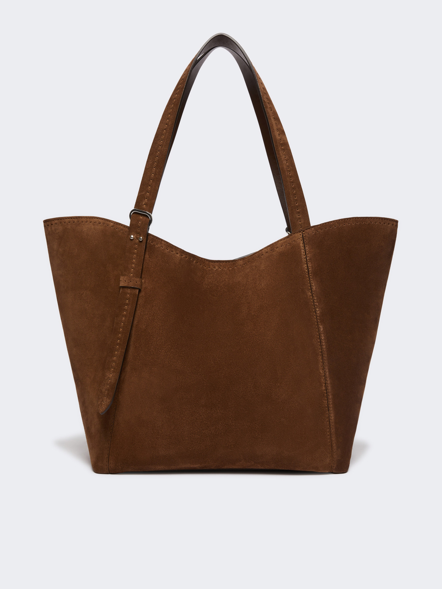 Max Mara Split Leather Archetipo Handbag In Brown