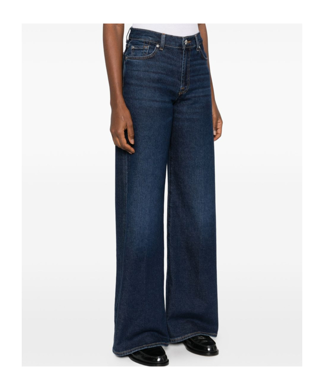 Blue Seven Belt Loop Jeans In Blue