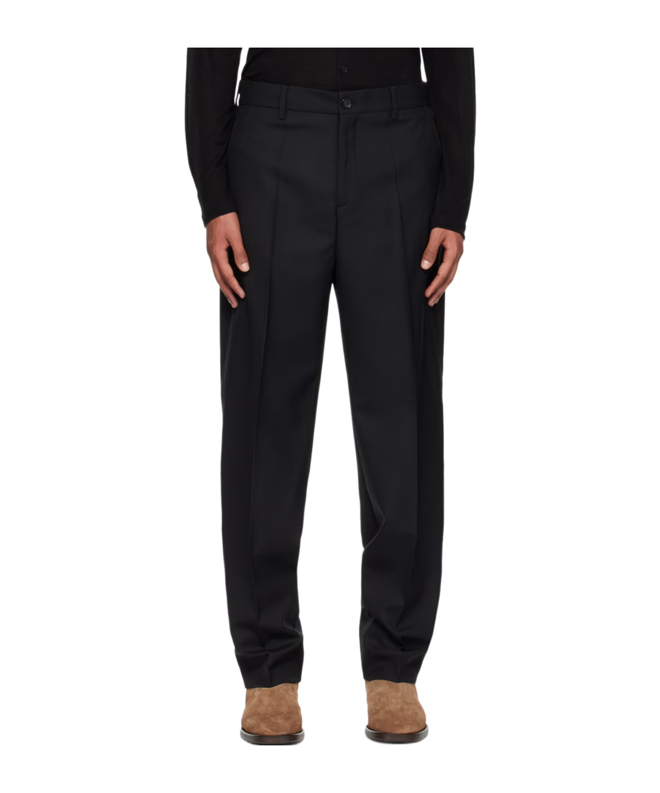 Filippa K Tailored Cropped Trousers In Black