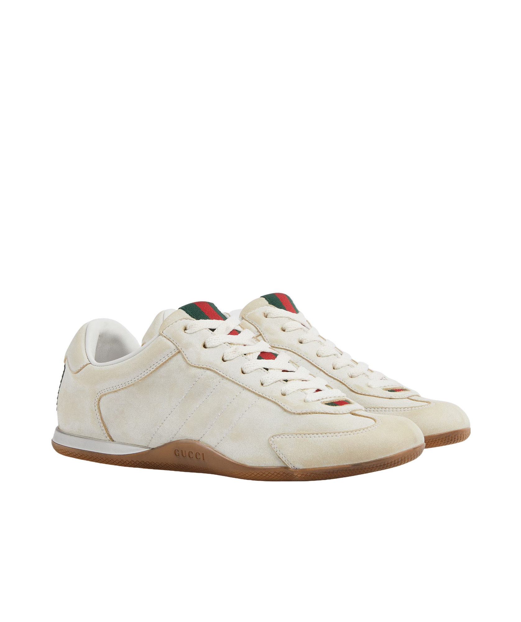 Gucci Elan Washed Leather Low-top Sneakers In Multi