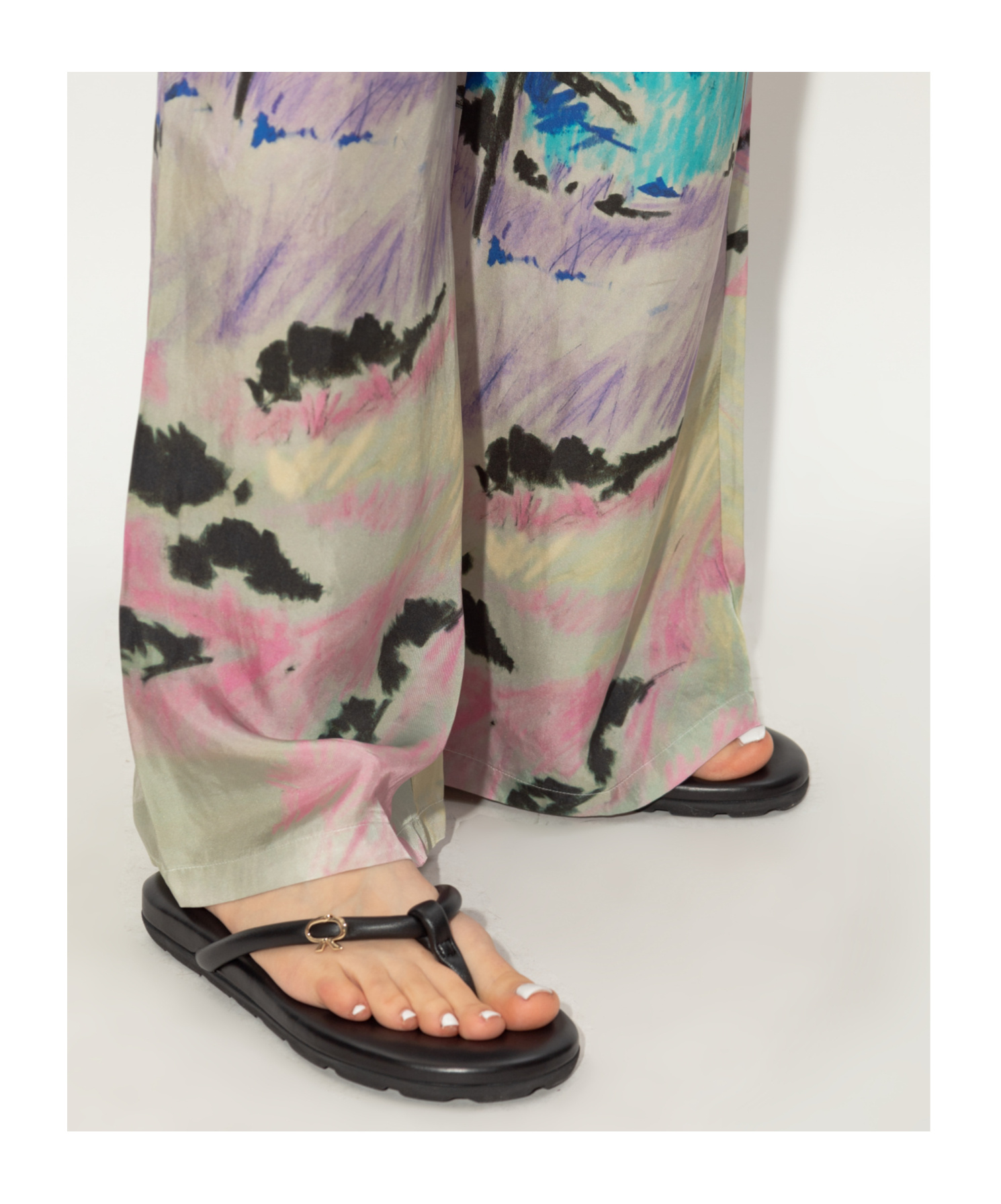 Gianvito Rossi Fiji Nappa Leather Flip-flops In Black