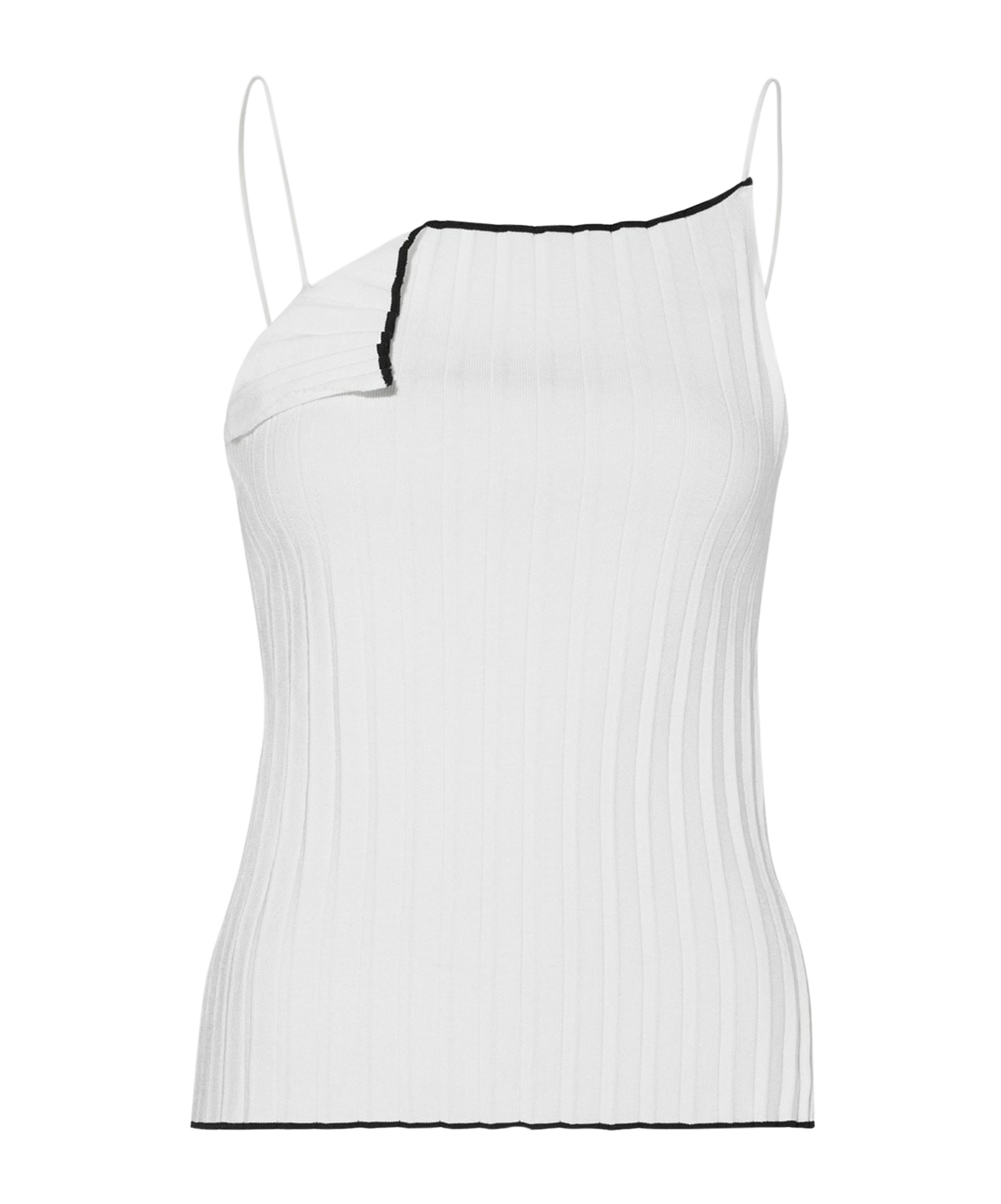 Jacquemus Asymmetric Strapped Top In White