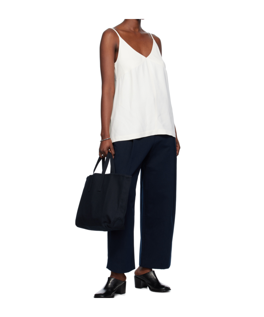 Studio Nicholson Double-handled Canvas Tote Bag In Blue