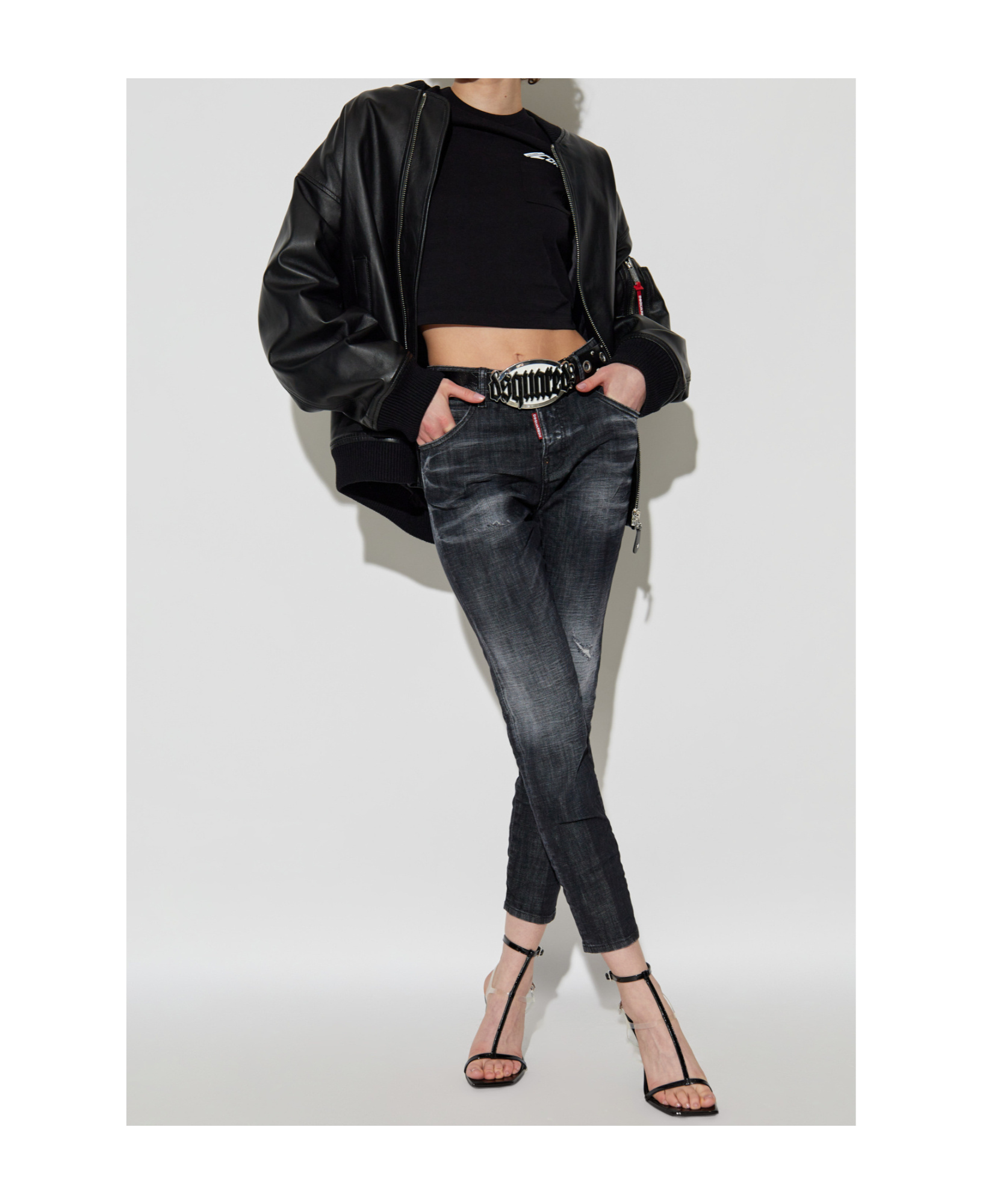 Dsquared2 Logo Patch Slim-fit Jeans