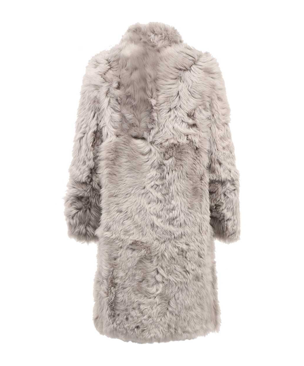 Yves Salomon Long-sleeved Coat In Nude