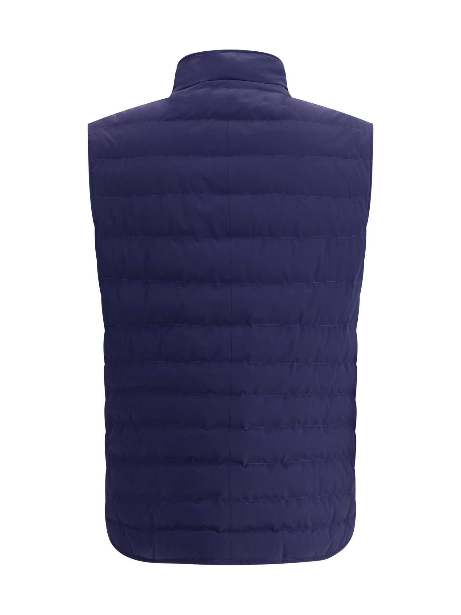 Brunello Cucinelli Down Vest In Blue