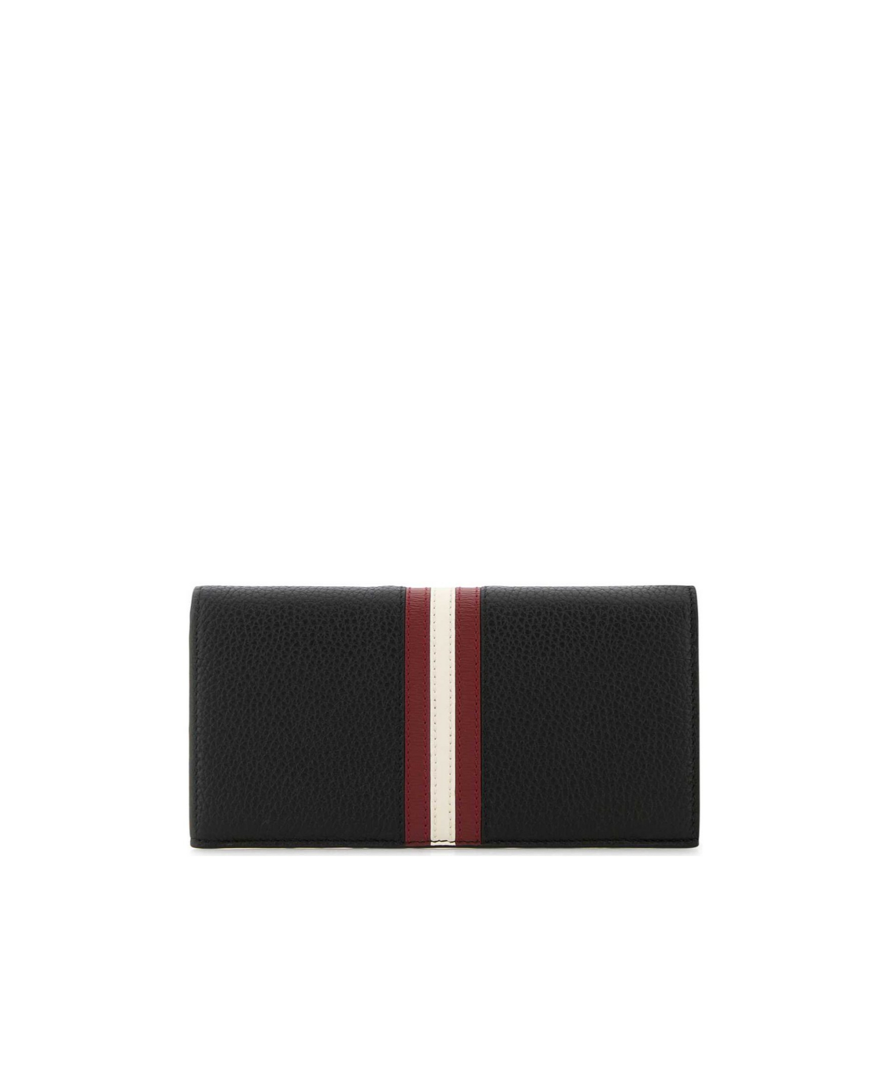 Shop Bally Ribbon Bi-fold Continental Wallet In Black