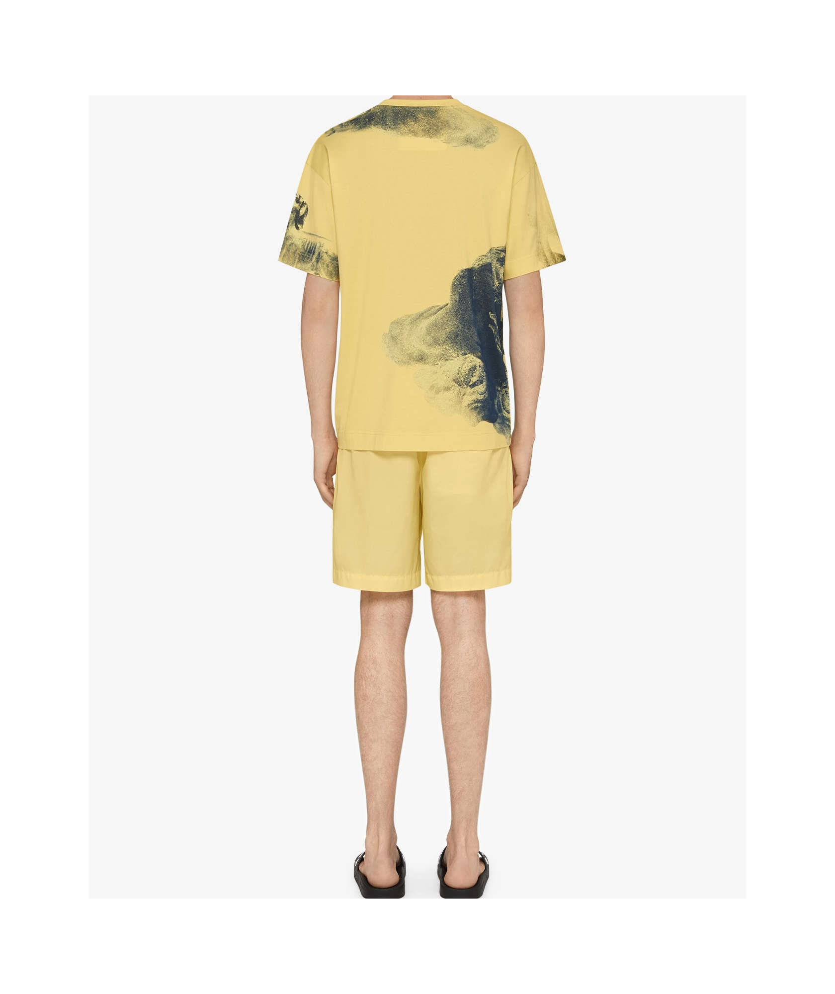 Givenchy T-shirt In Cotton With Hubert Objects Print In Yellow