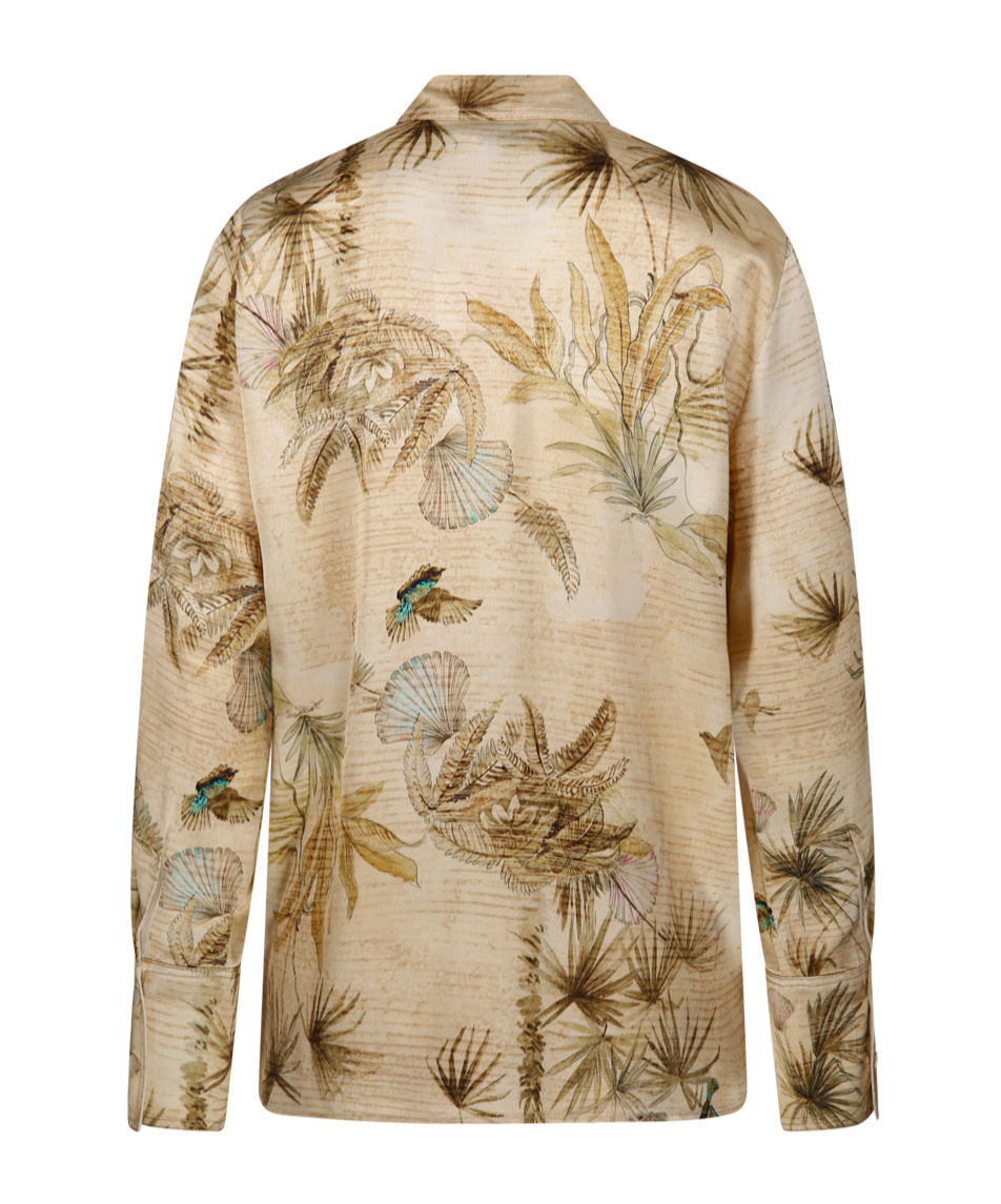 FORTE FORTE ALL-OVER PATTERN LONG-SLEEVE SHIRT