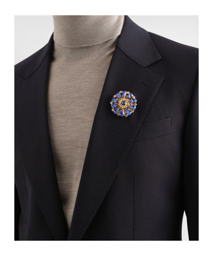 Dolce & Gabbana Crystal-embellished Brooch In Multi