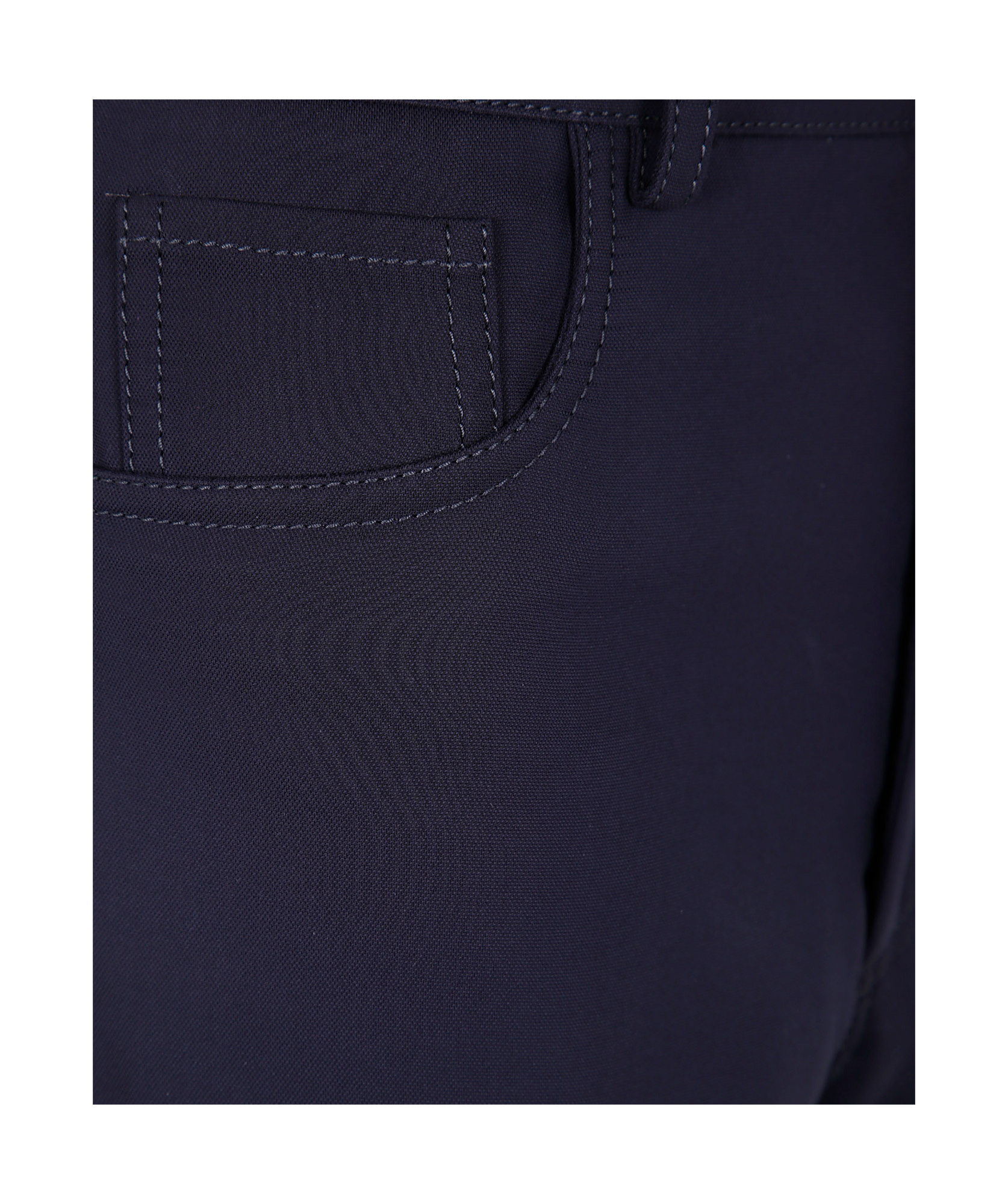 Mantù Belt Loops Casual Pants In Black