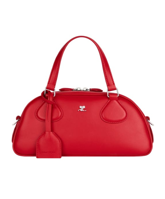 Courrèges Friday Bowling Top Handle Bag In Red