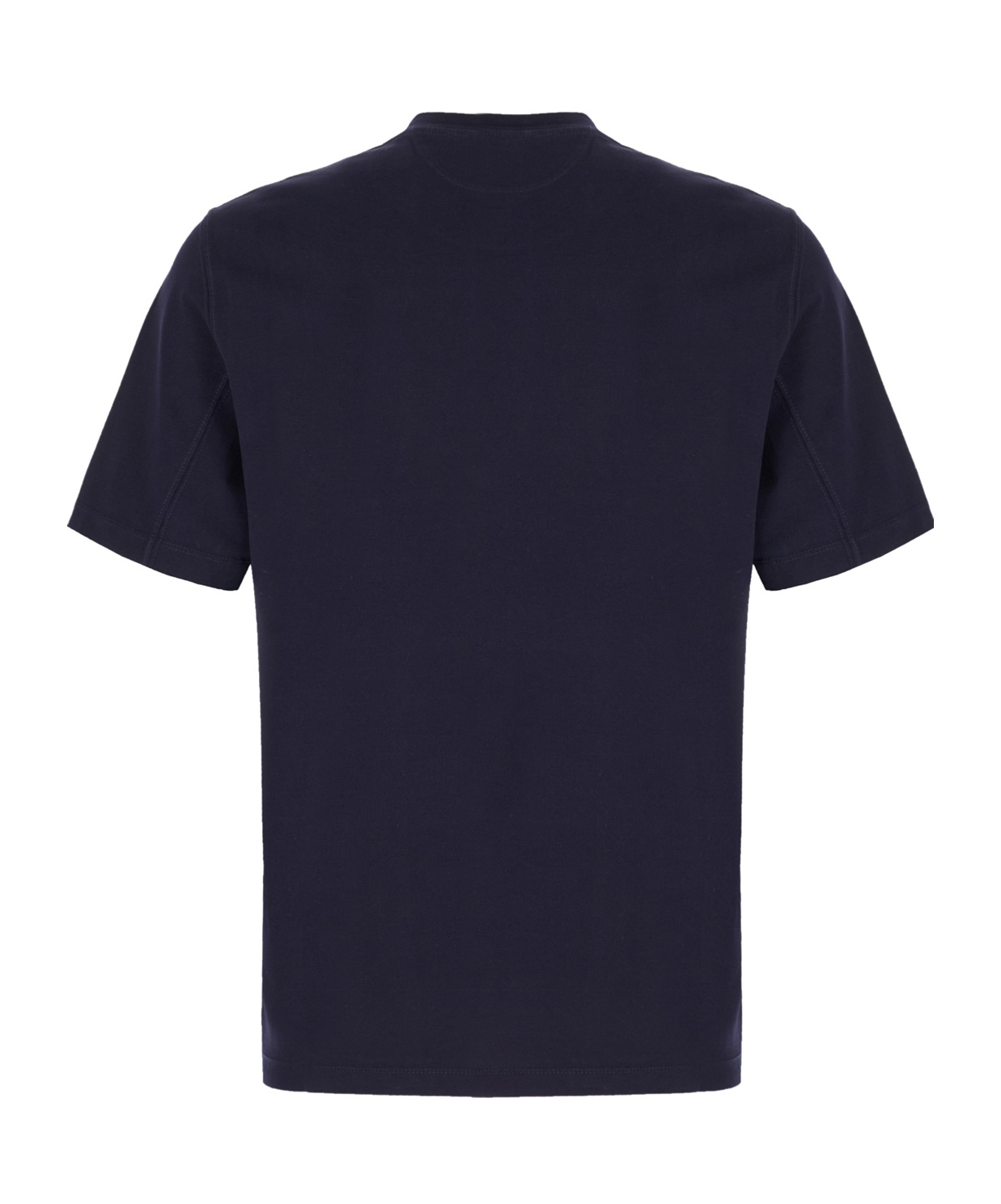 Brunello Cucinelli Cotton Jersey Crew Neck T-shirt With Logo Clothing In Black