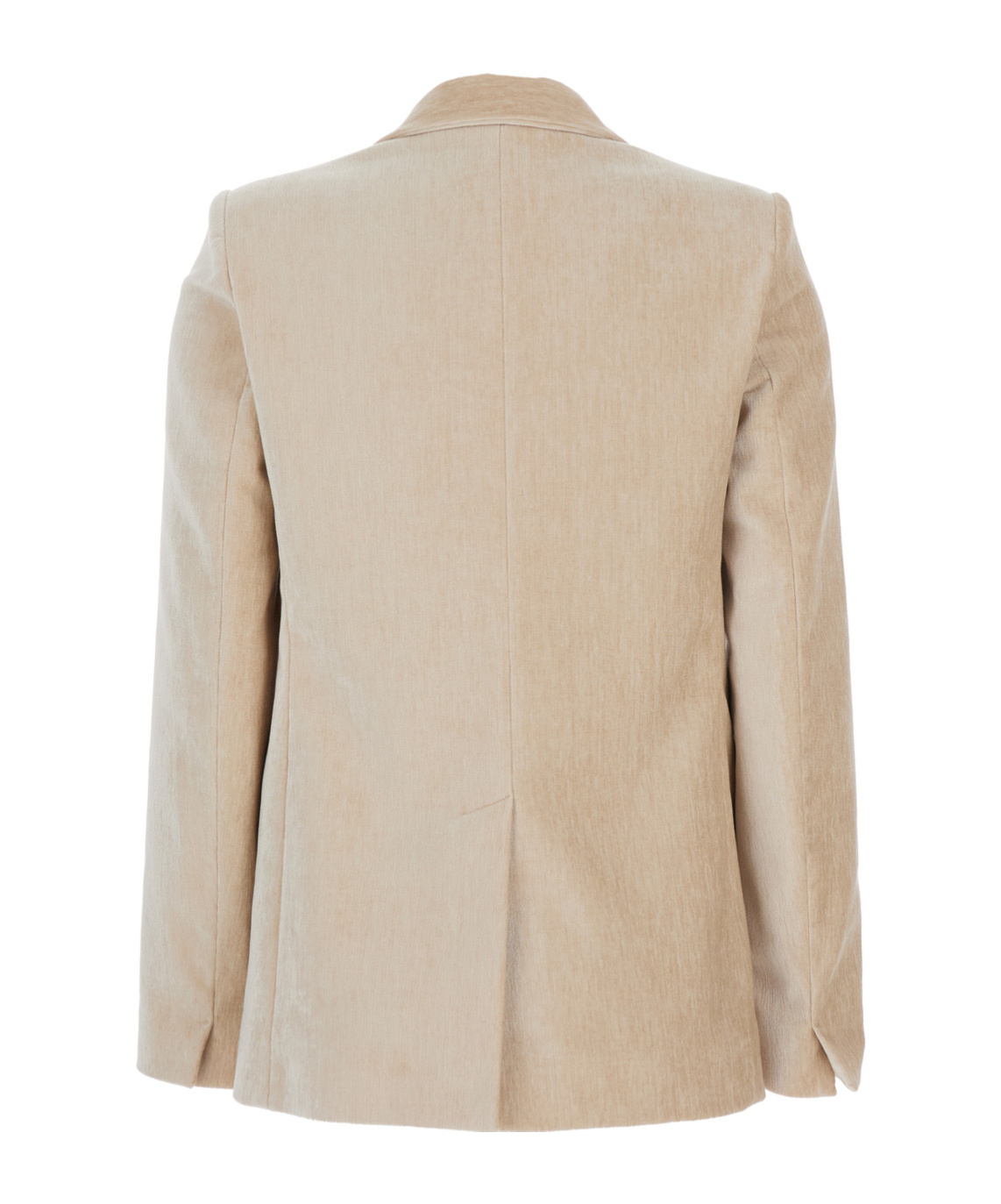 Forte Forte Velvet Doiuble Breasted Blazer In Nude
