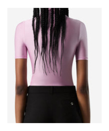 Coperni High Neck Fitted Top In Multicolor