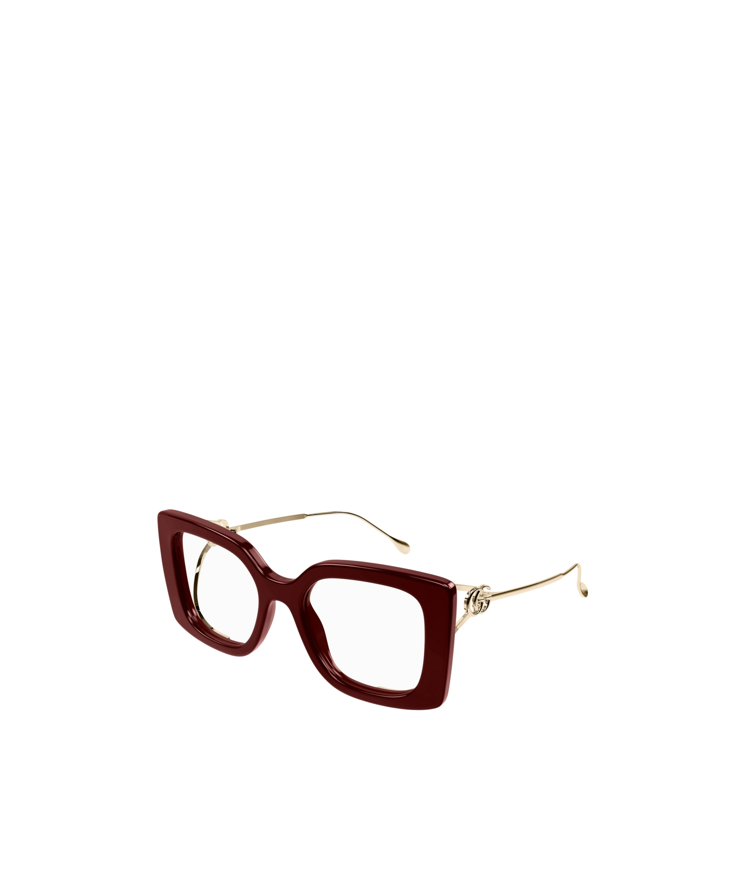 Gucci Double G Oversize-frame Glasses In Red
