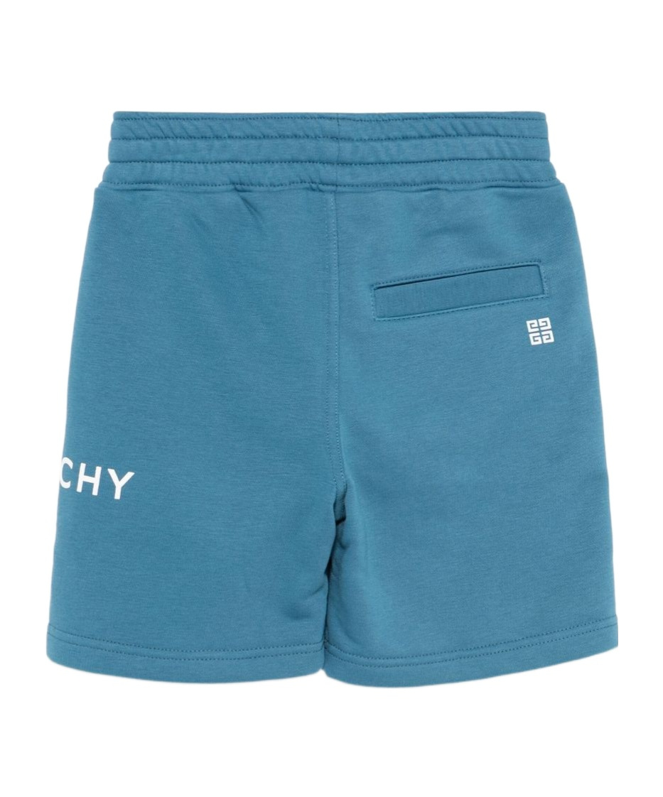 Givenchy Logo-print Shorts In Blue