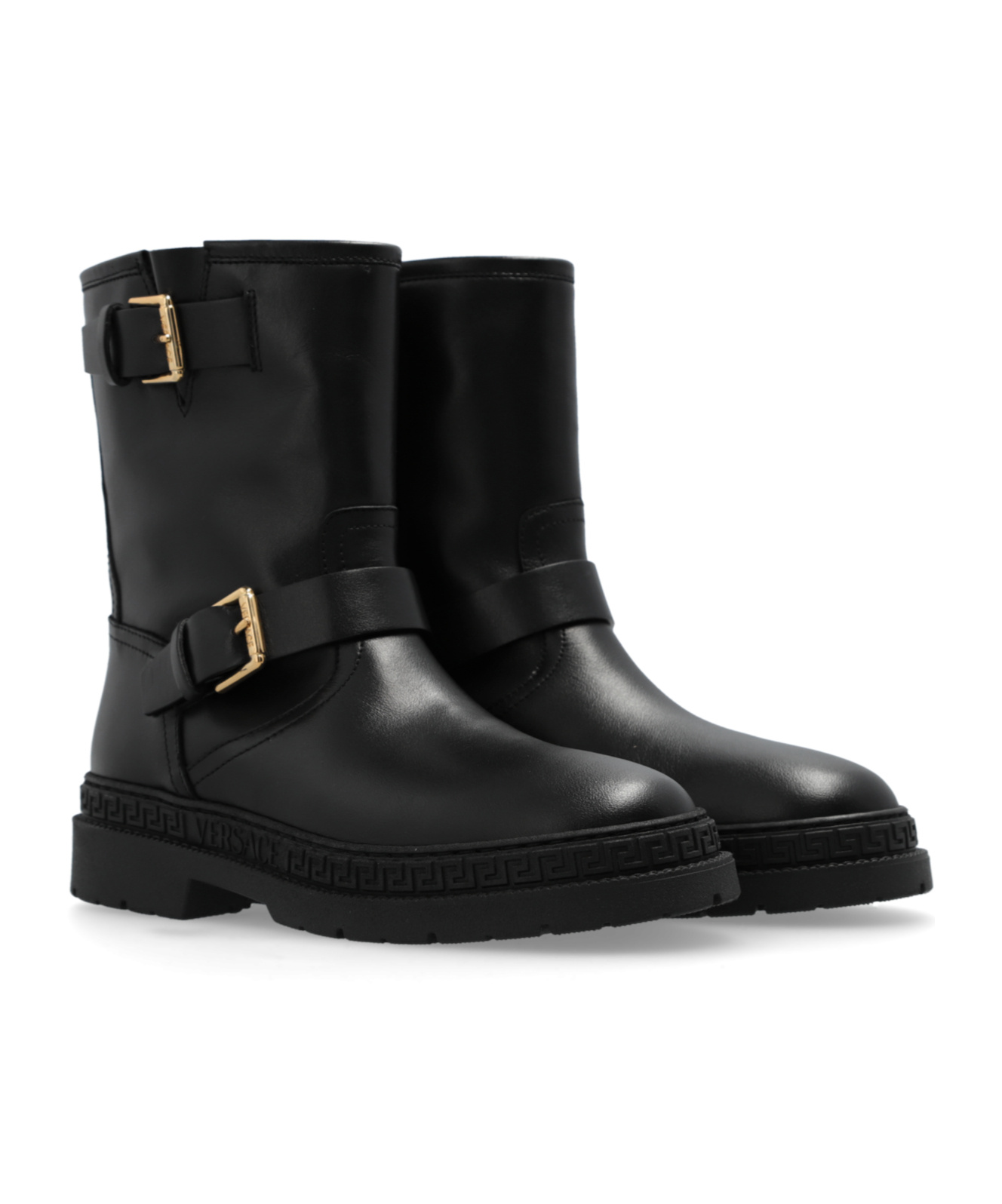 Versace La Medusa Boots In Black