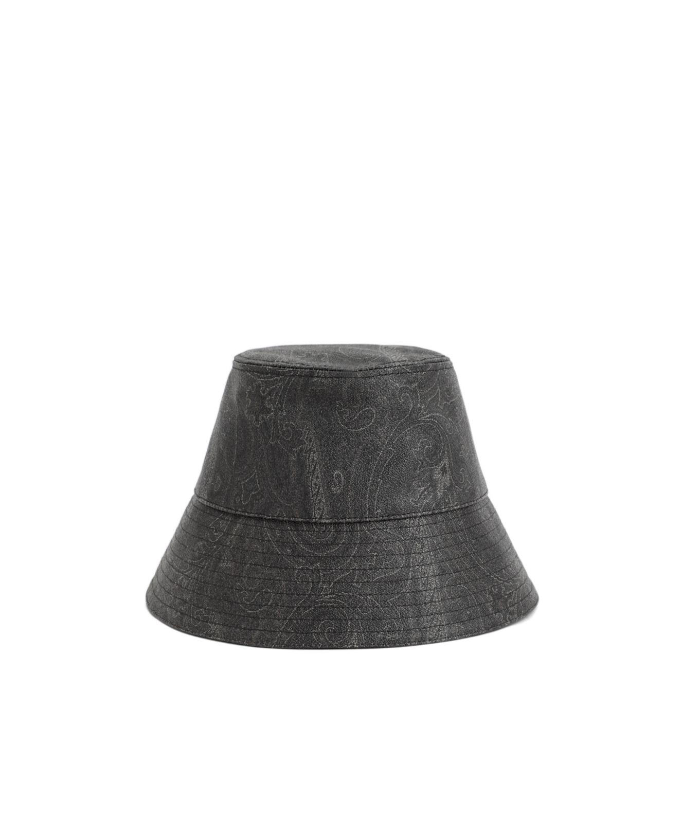 Etro Allover Paisley-printed Bucket Hat In Black