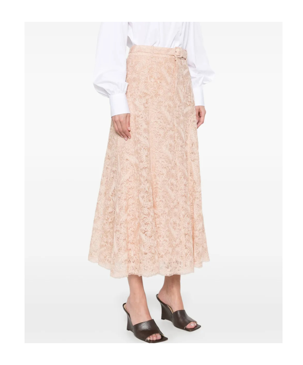 Ermanno Scervino Lace Midi Skirt