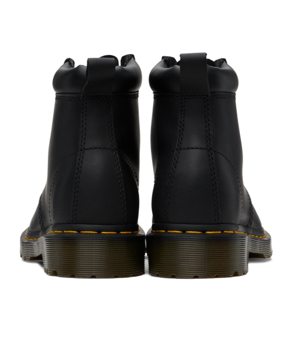 Dr. Martens Logo-laced Short Boots In Black