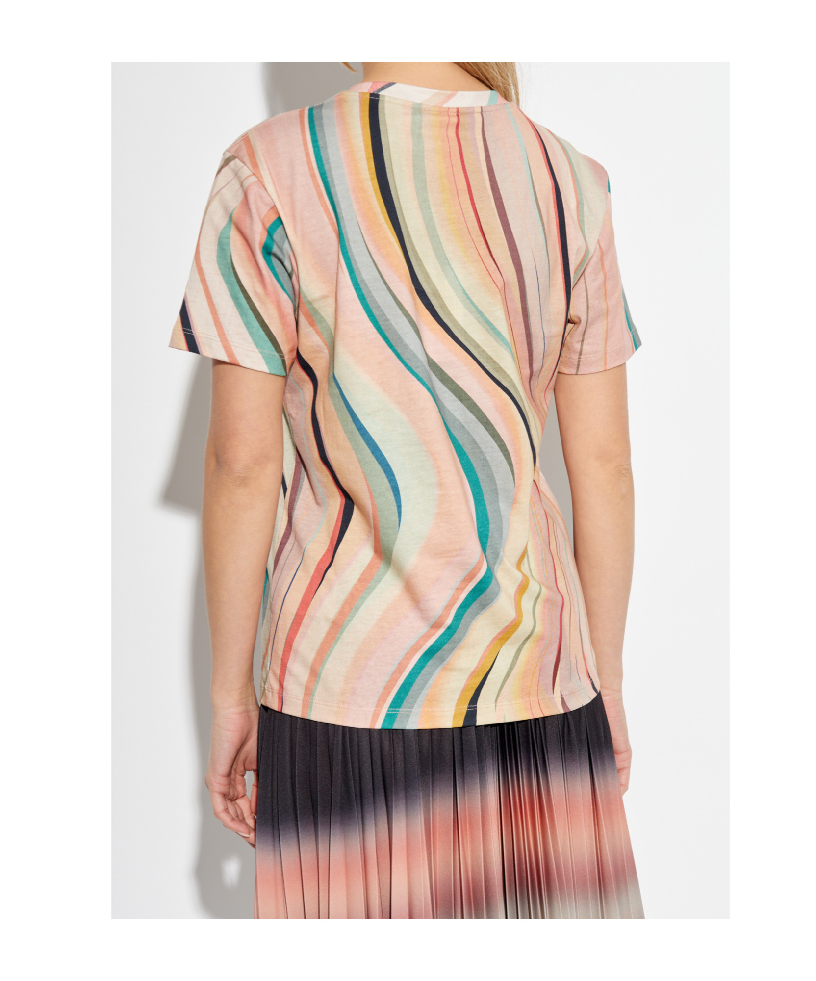 Ps By Paul Smith Ps Paul Smith New Swirl Cotton T-shirt In Nude