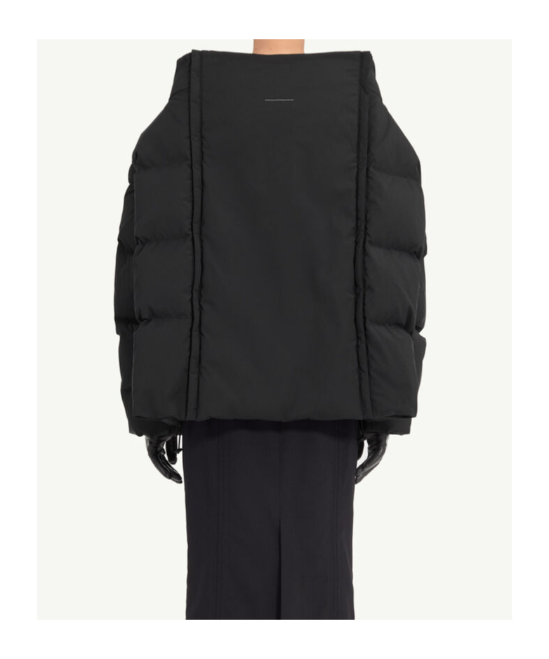 Mm6 Maison Margiela Padded Bomber Jacket In Black