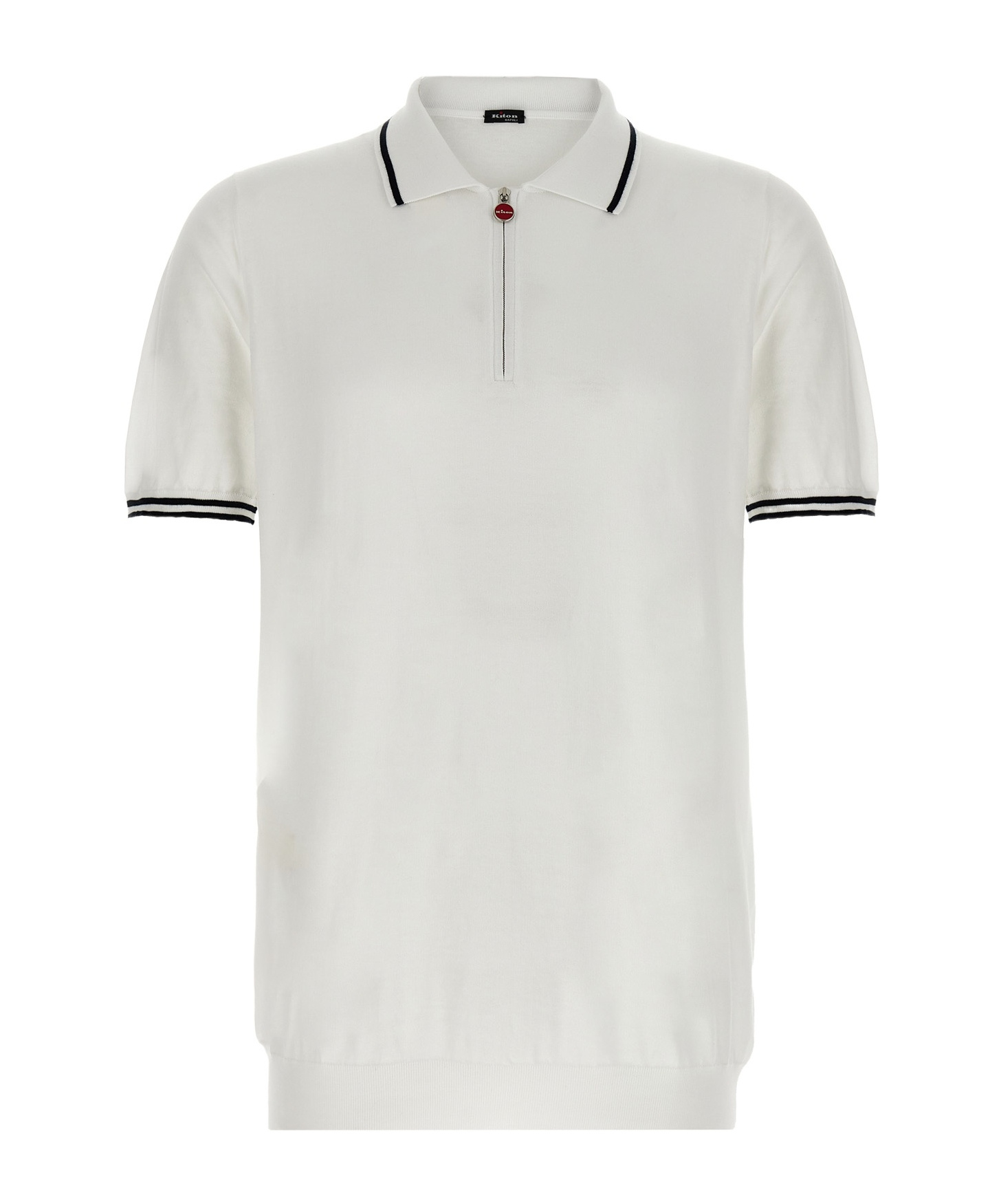 Shop Kiton Ciro Polo Shirt In White
