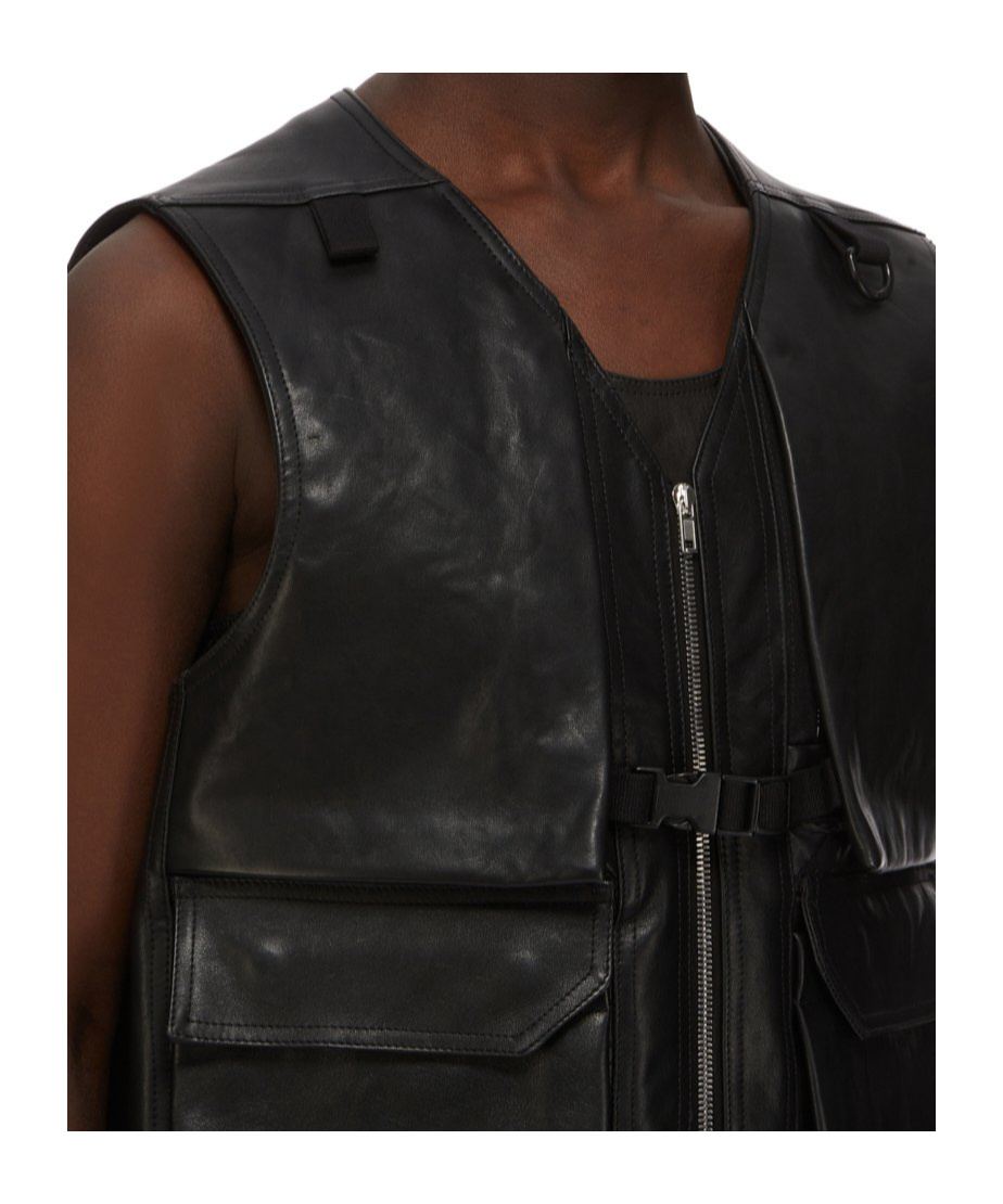 Rick Owens Sleeveless Vest In Black