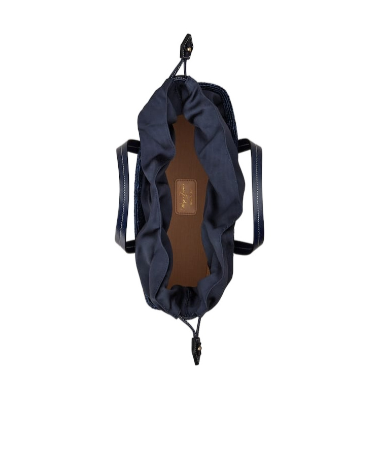 Roger Vivier Viv' Skate Shopping Bag In Raffia