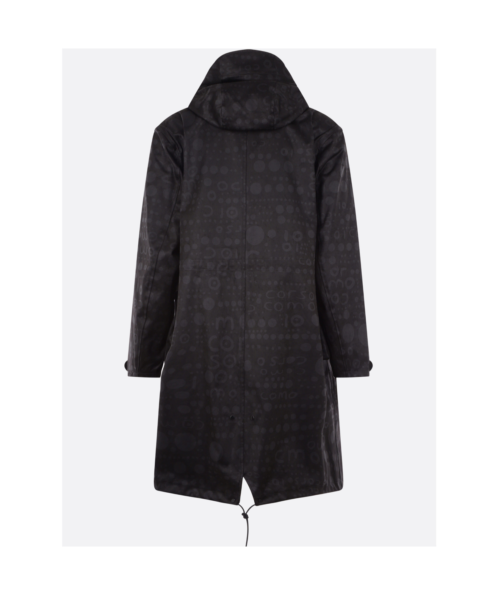 Ten C Long-sleeved Coat In Black