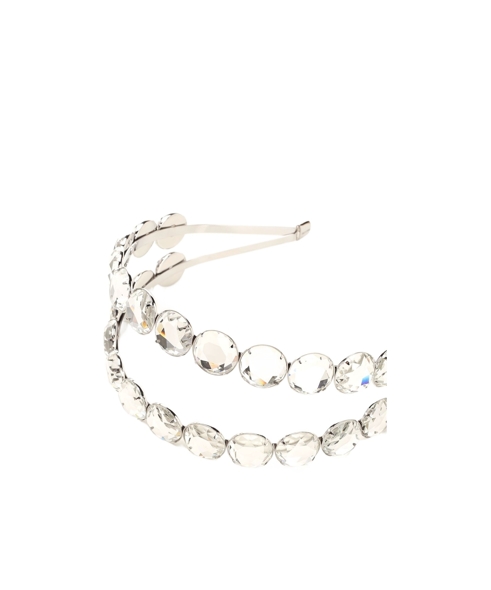 Jimmy Choo Double Headband Jewelry Silver In Silver