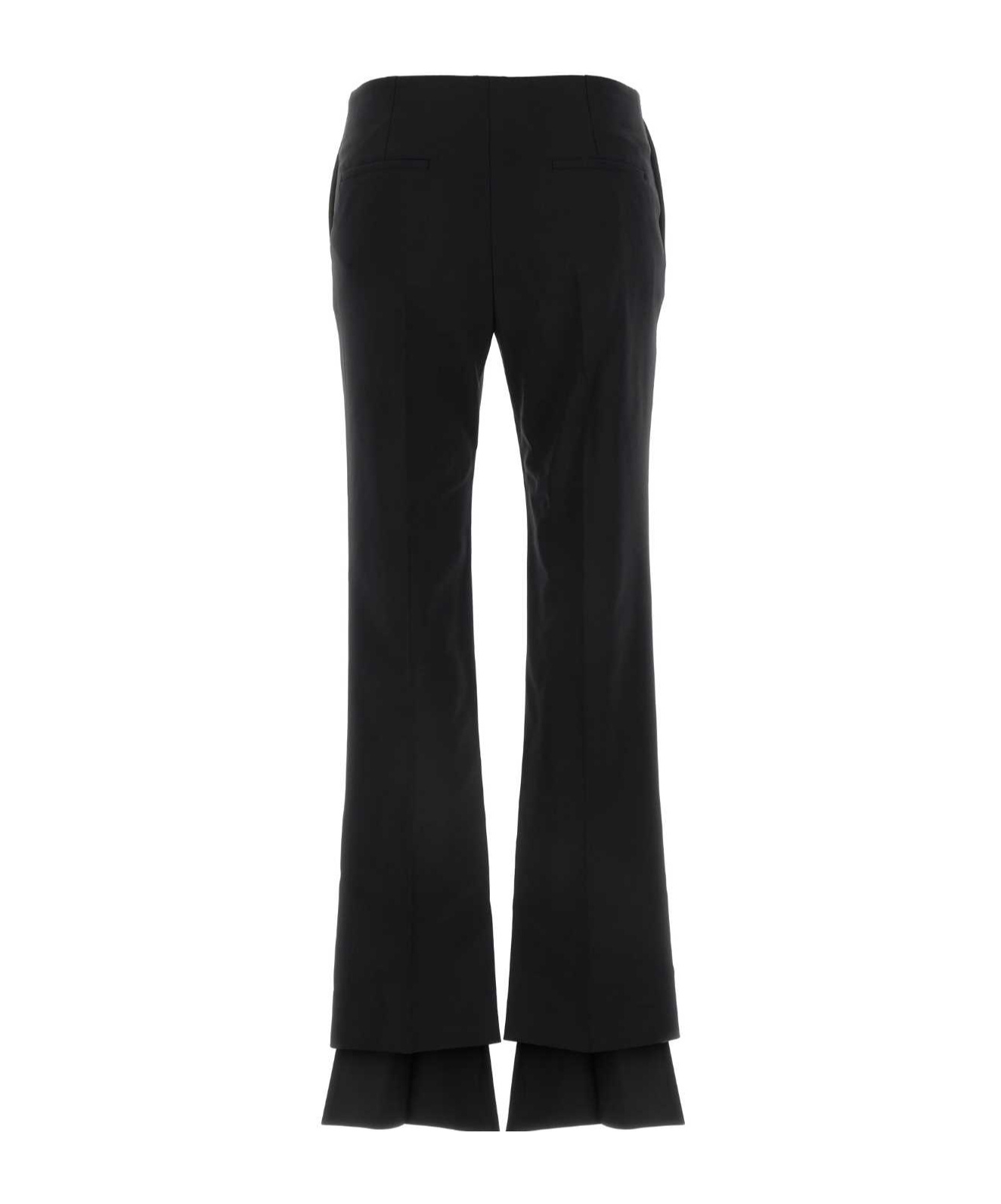 Chloé Wool And Cashmere Flared Pants In Black