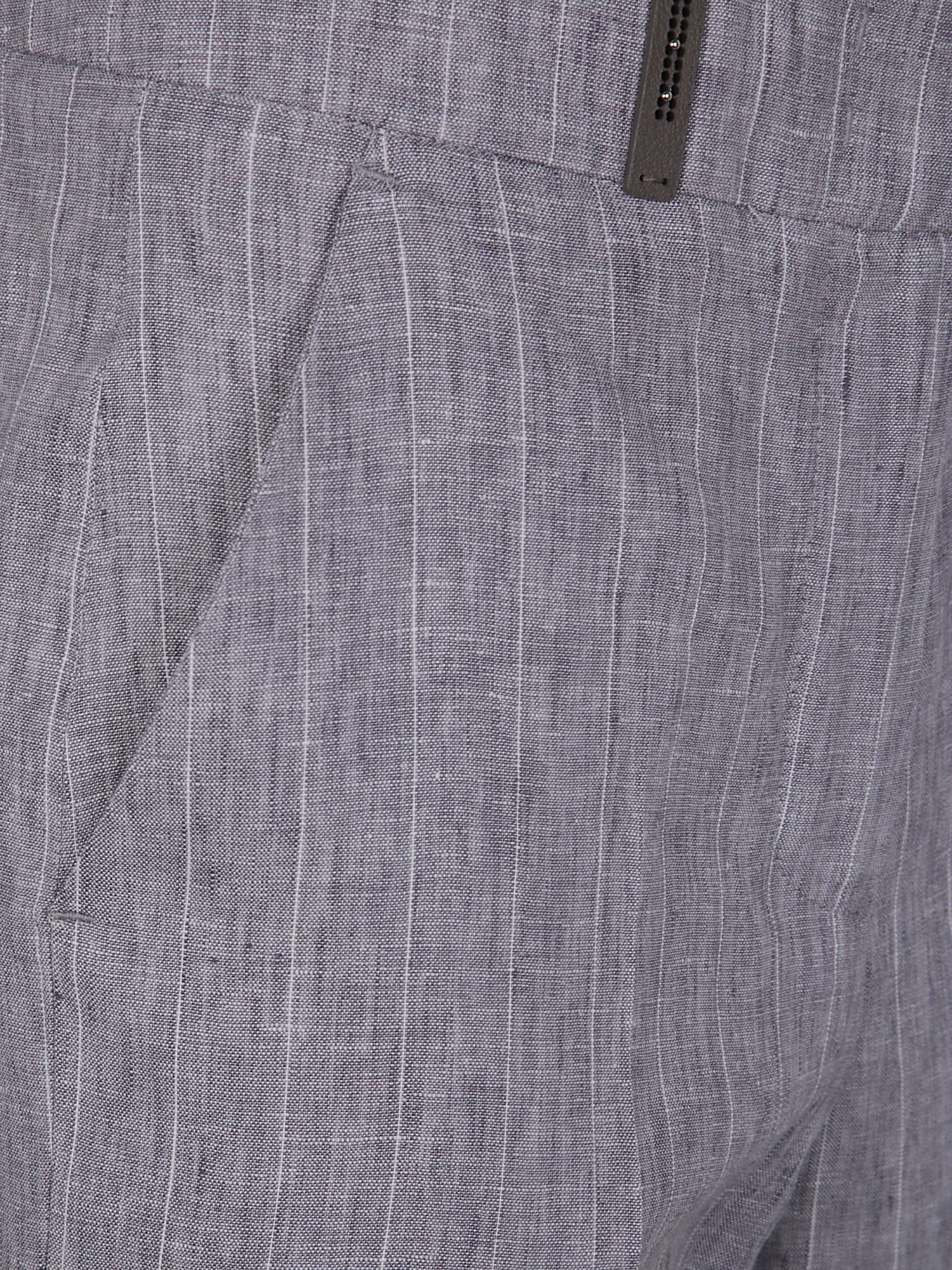 Peserico Pinstriped Trousers In Gray