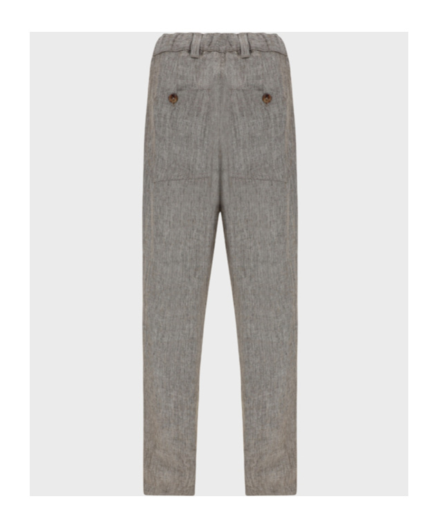 Brunello Cucinelli Belt Loops Slacks In Gray
