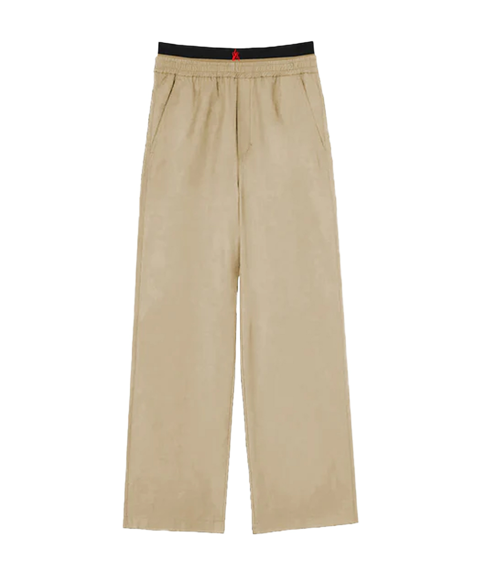 Vision Of Super Pantalone Beige Con Fiamme Ricamate