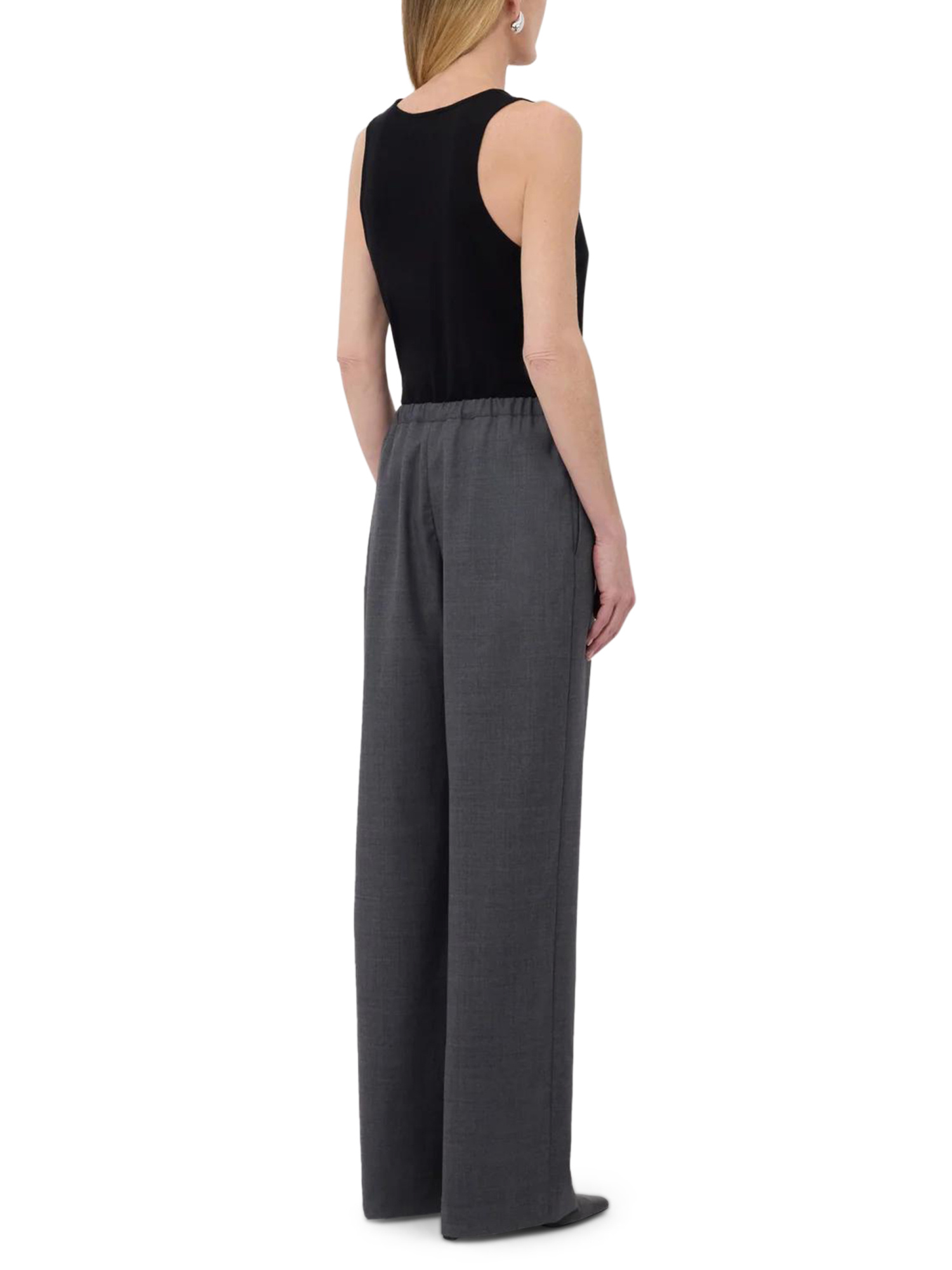 Loulou Studio Cove Lds Stretch Waist Pants In Gray