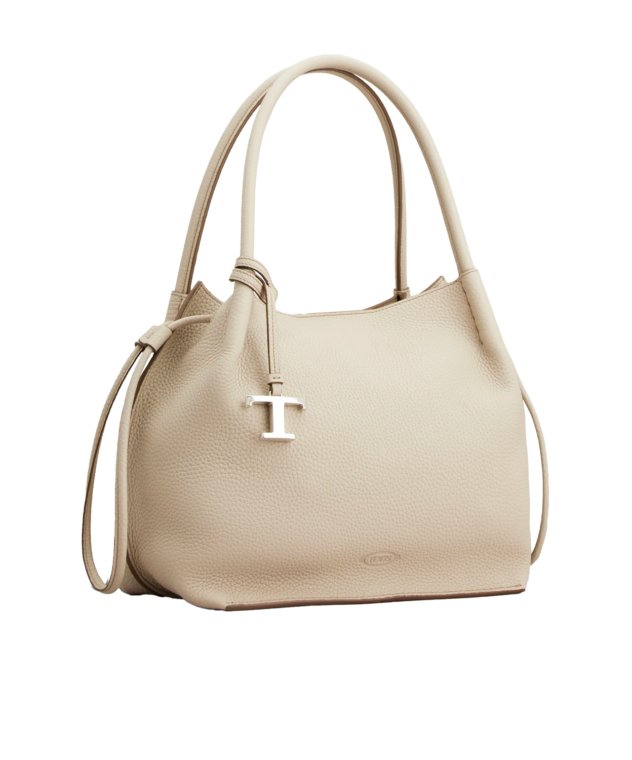 Tod's Medium Double Handle Bucket Bag In White
