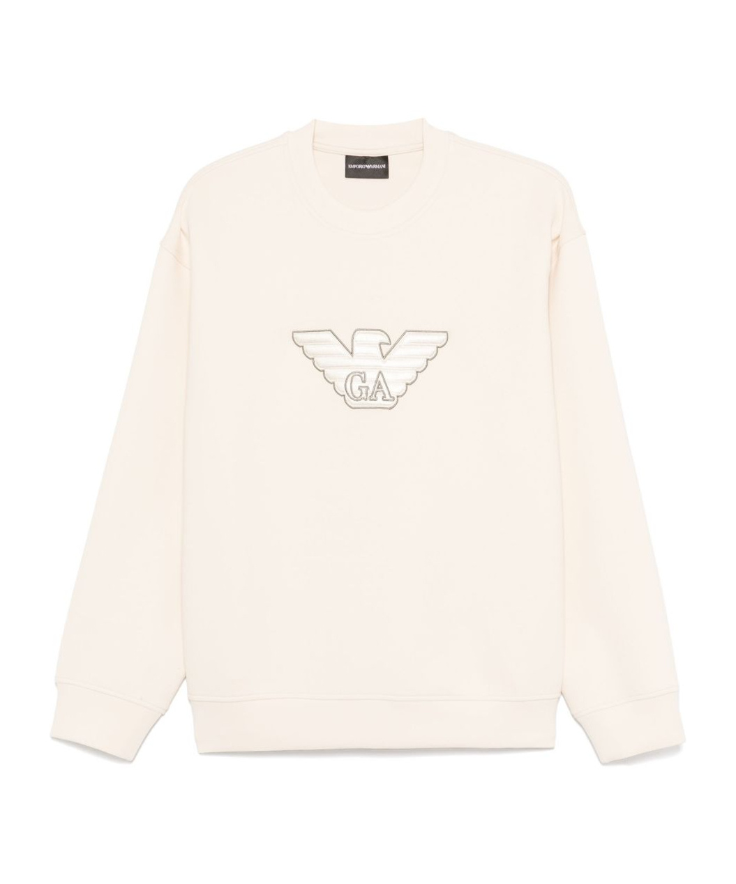 Emporio Armani Logo Cotton Sweatshirt In White