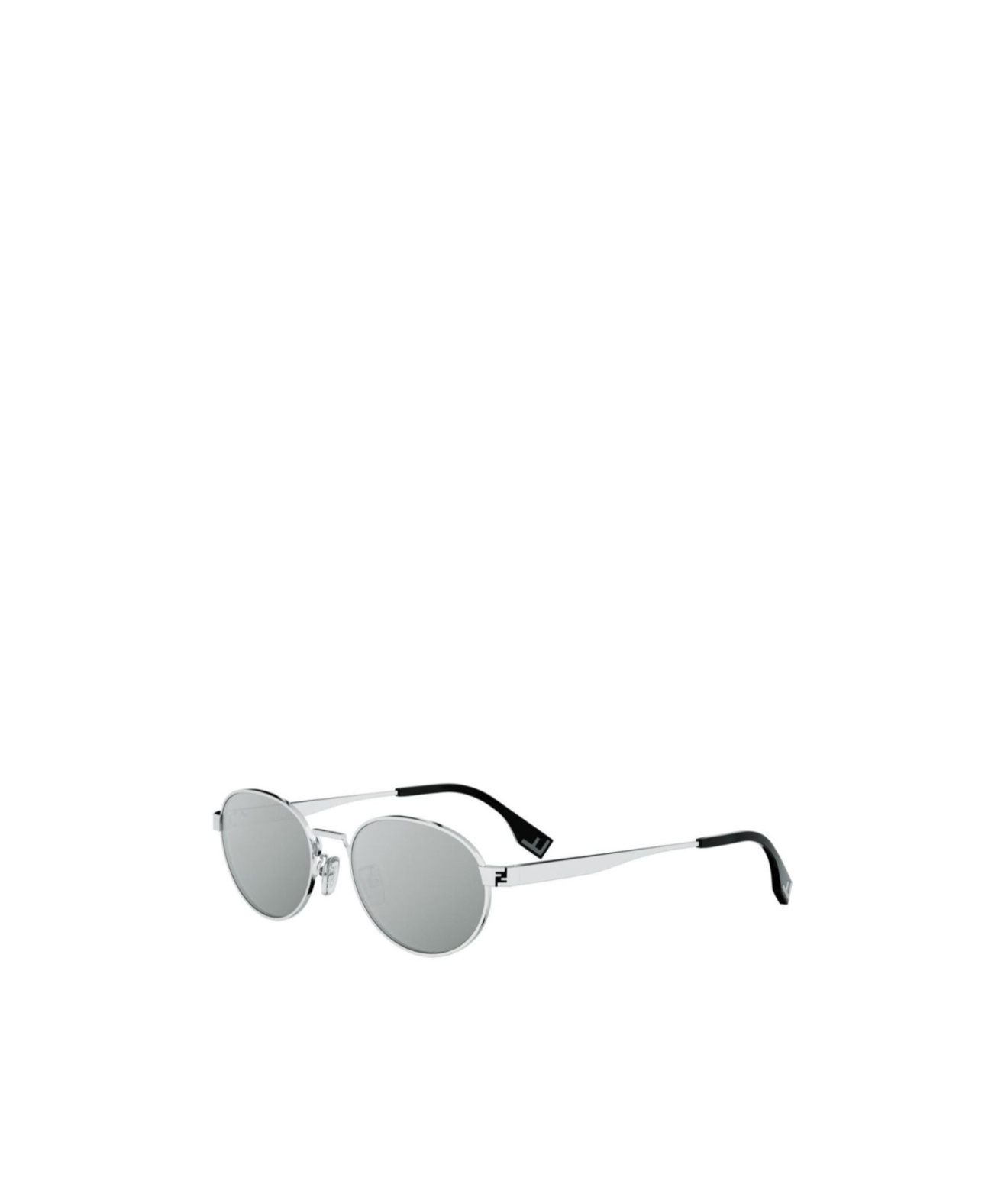 Fendi Geometric Frame Sunglasses In Metallic