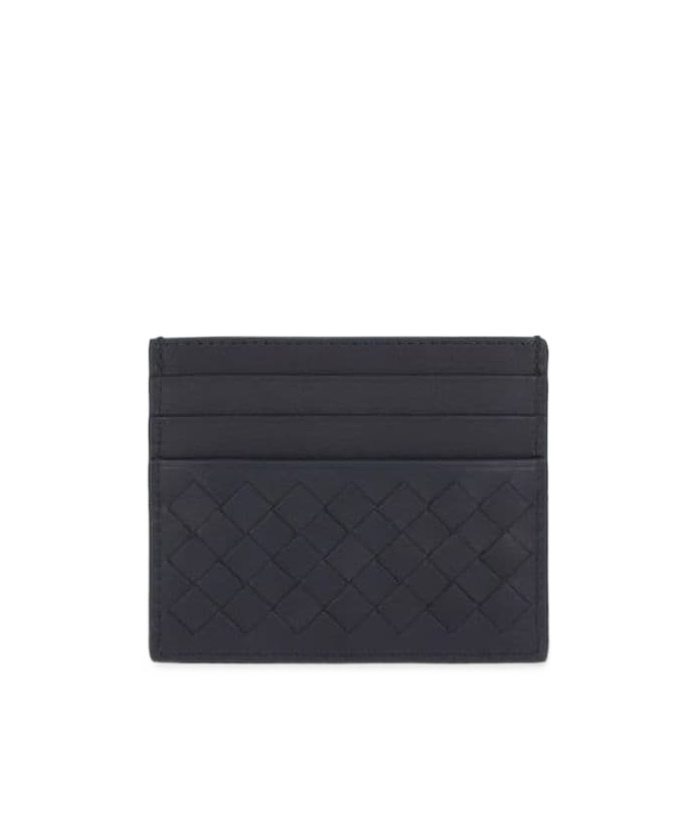 Shop Bottega Veneta Braided Cardholder In Black