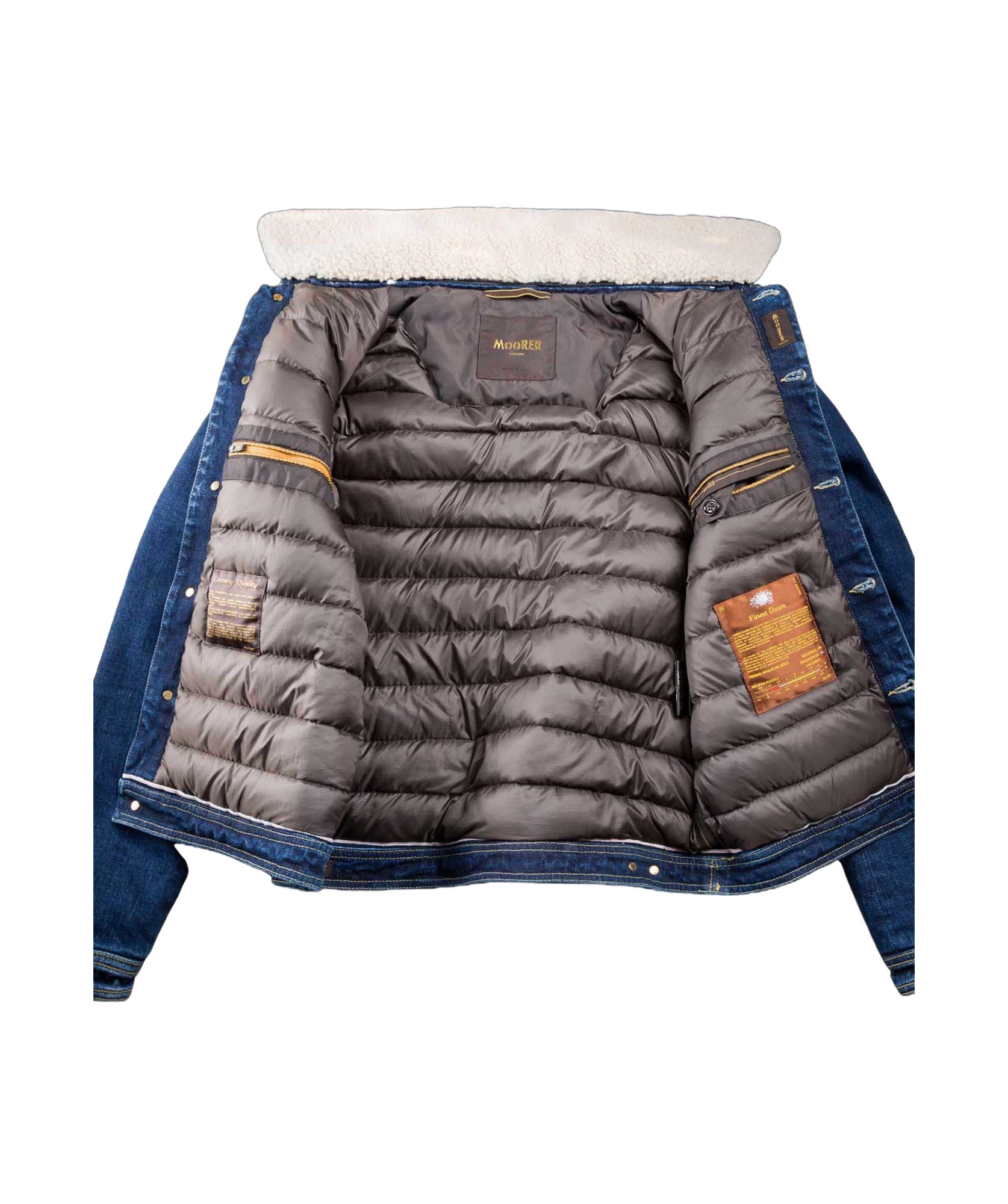 Moorer Taburno-104 Padded Jacket In Blue