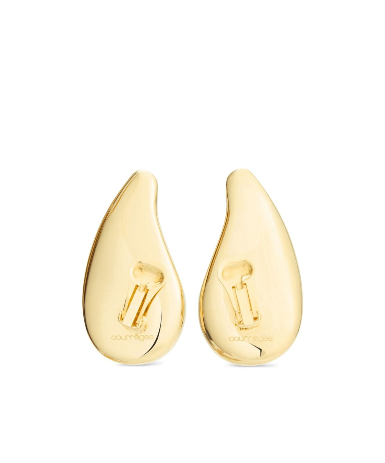 COURRÈGES DROP CLIP-ON EARRINGS